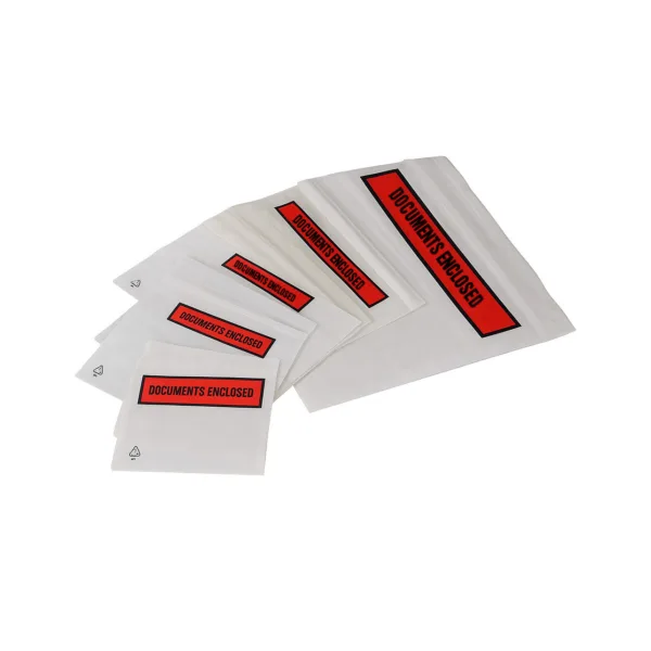Doc Enclosed main image SQUARE 500 x A4 230mm x 330mm Printed Document Enclosed Envelopes