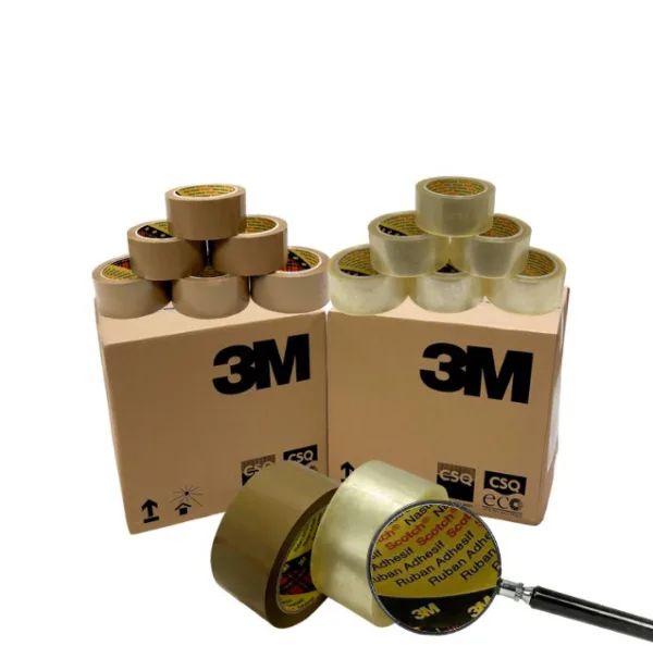 6 x 3M Scotch® 371 Box Sealing Tape - 48mm x 66m Buff